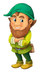 Cartoon dwarf isolated / illustration for children