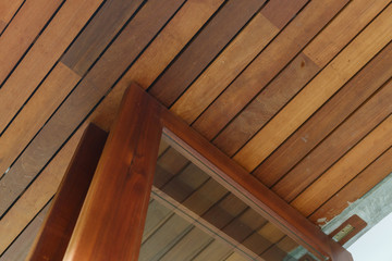 Obraz premium wood plank pendant ceiling