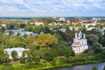 Obraz premium Vologda, Russia, view of city from bell tower
