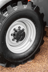 truck wheels and suspension of the tractor or other construction equipment