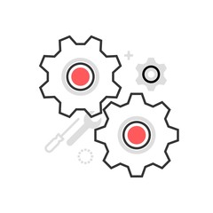 Color box gears icon