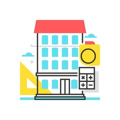 Color box apartment icon