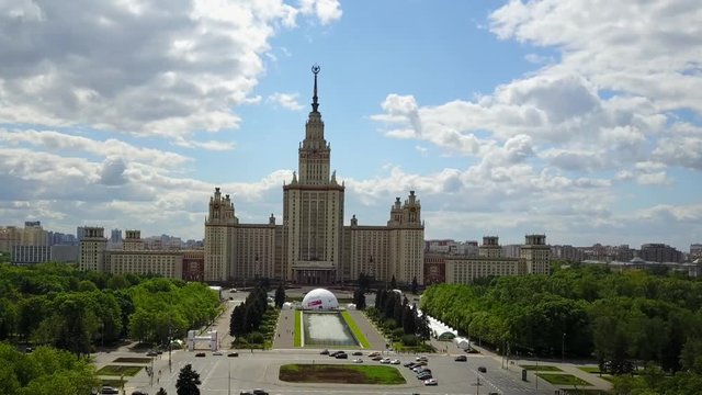 the Building of Moscow University Moscow