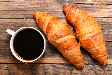 coffee and croissant