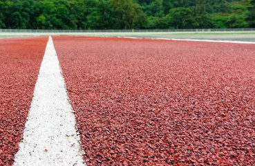 Obraz premium Running track for athletics and competition.