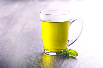Green herbal healthy tea