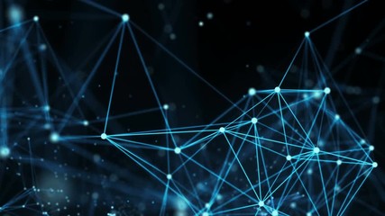 Abstract Motion Background - Digital Data Networks Loop