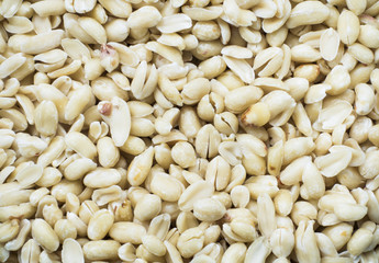 peeled peanuts for background