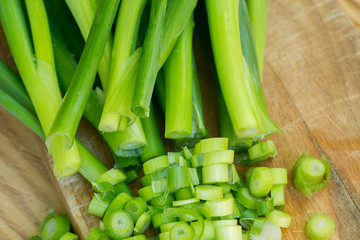 cut green onion chives