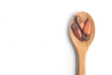 Pinhao - brazilian pine into a spoon