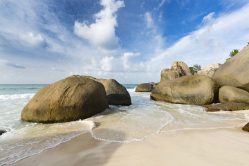 Fototapeta na wymiar North Beach, Mahe, Seychelles