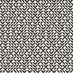 Irregular Maze Line. Abstract Geometric Background Design. Vector Seamless Black and White Pattern.