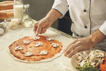  Bakery chef cooking bake in the kitchen professional