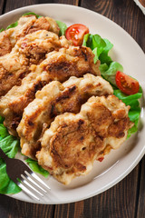 Chicken Medallion with red pepper portions
