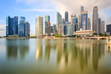 Fototapeta na wymiar Building landmark at singapore city