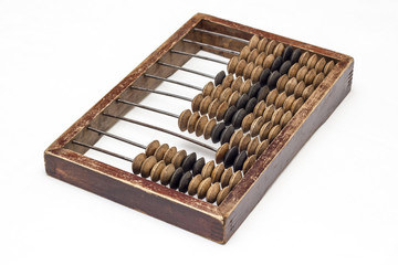 Abacus isolated on a white