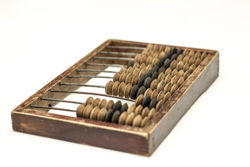 Abacus isolated on a white