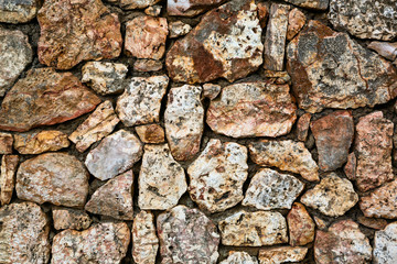 Gray stone wall background.