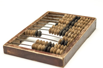 Abacus isolated on a white