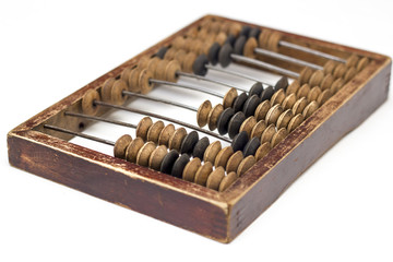 Abacus isolated on a white