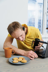 Work at home.