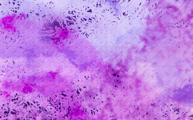 Purple watercolor background. Digital painting.