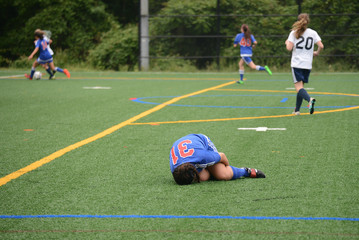 Fototapeta premium Game continues despite injury