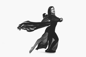 Beautiful modern dancer girl