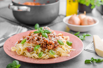 Pasta bolognese delish food
