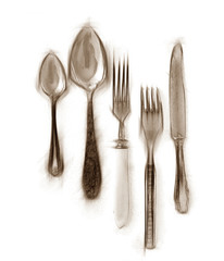 Cutlery set.