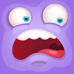 Cartoon Monster Face