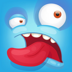 Cartoon Monster Face