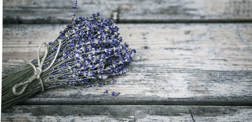 Bouquet of dried lavender