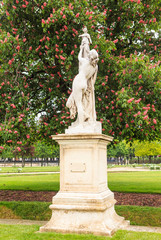 Sculpture "Cassandra under the protection of Pallas". The Tuileries Park. Paris. France