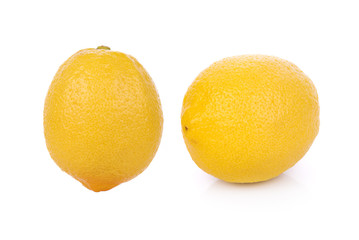 Fresh lemon isolated on white background