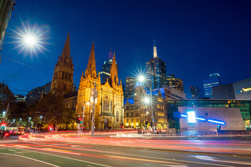 Fototapeta na wymiar Downtown Melbourne city