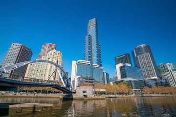 Obraz premium Melbourne city skyline in Australia
