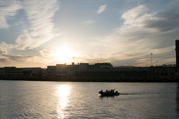 sunset dock