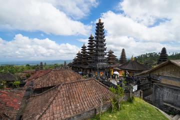 Fototapeta na wymiar View of mother temple Pura Besakih, the holiest and largest temple in Bali, Indonesia