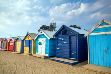Colorful Beach House at Brighton Beach, Melbourne