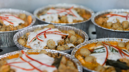 Curry Pork Balls with Coconut Milk.