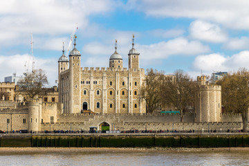 Fototapeta premium Tower of London located on the north bank of the River Thames in central London, UK