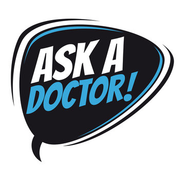 ask a doctor retro speech balloon
