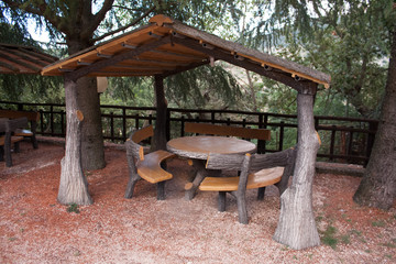 Naklejka premium mesita de jardin