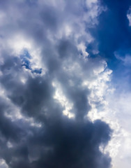 Blue sky clouds background