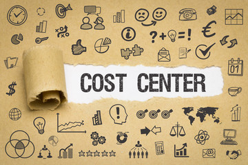 Cost Center / Papier mit Symbole