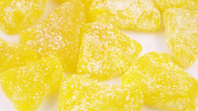 Pile of slivers of pineapple