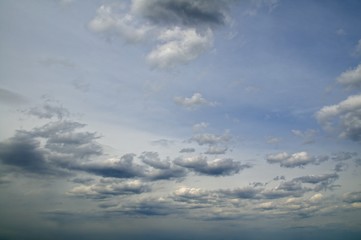 Blue sky background with clouds