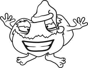 weihnachten winter nikolaus weihnachtsmann geschenke santa claus hässlich monster böse gefährlich gefräßig horror halloween grinsen