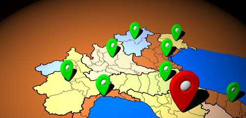 Obraz premium Puntina su Toscana